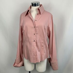 Marques Almeida pink fitted hinged cuff top